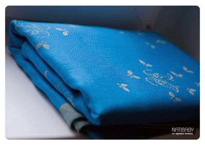 Natibaby butterfly BUTTERFLIES BLUE/YELLOW Wrap (linen) Image
