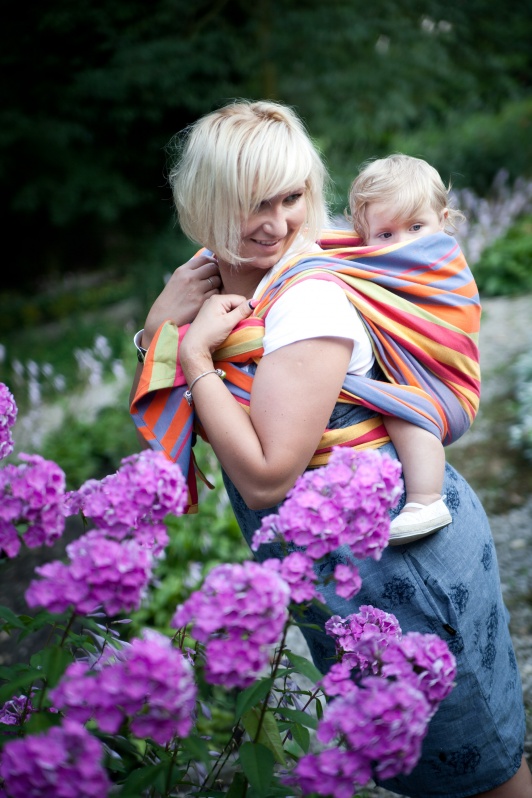 Lenny Lamb stripe Zumba orange Wrap  Image