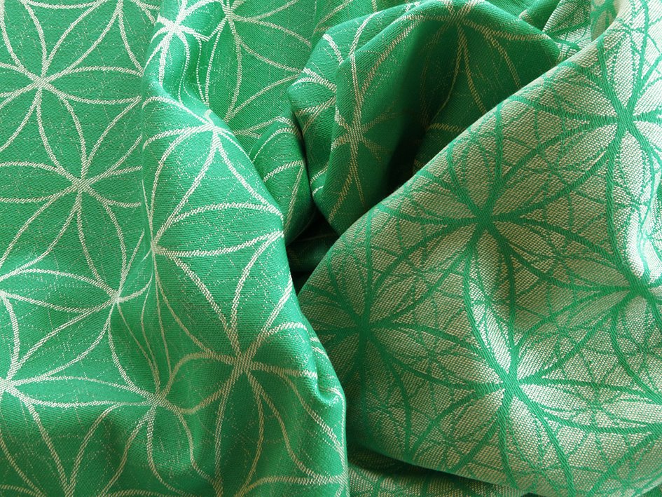 Didymos Flower of Life Silk Emerald Wrap (tussah) Image