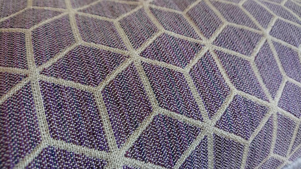 Maisaa Slings Rhombi Amethyst Wrap (japanese silk, merino) Image