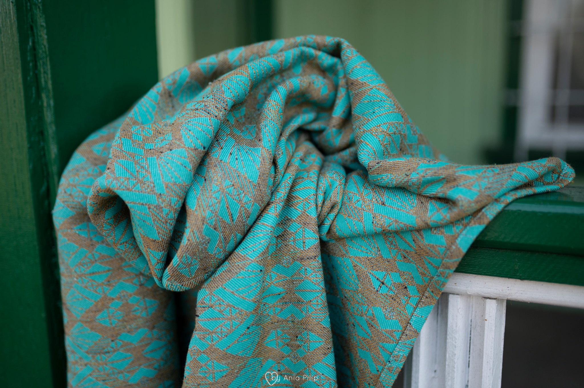 Kenhuru Sling VITRAZH TEALTON Wrap (merino, tussah, wool) Image