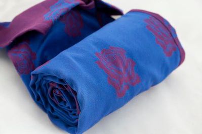 Tragetuch Lenny Lamb roses Rose Purple & Blue  Image