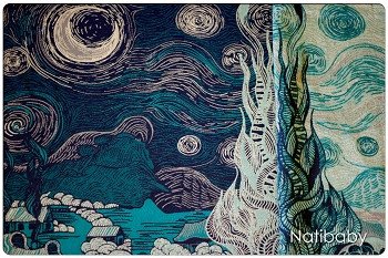 Natibaby Starry Night Nefryt Wrap  Image