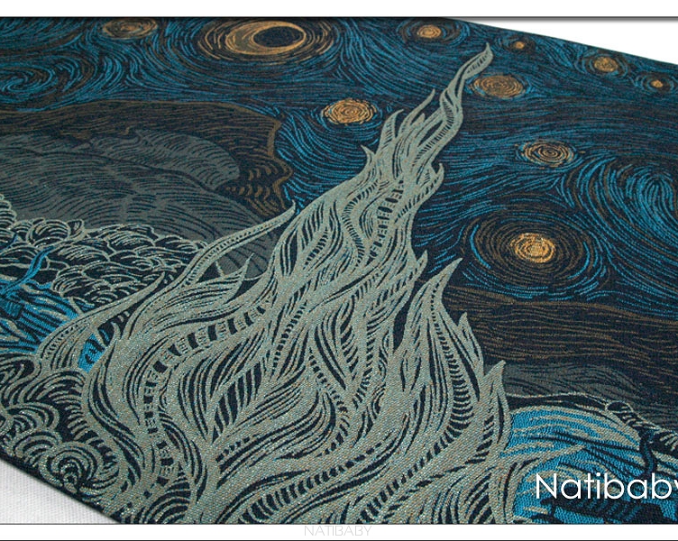 Tragetuch Natibaby Starry Night Blue Glitter (polyester) Image