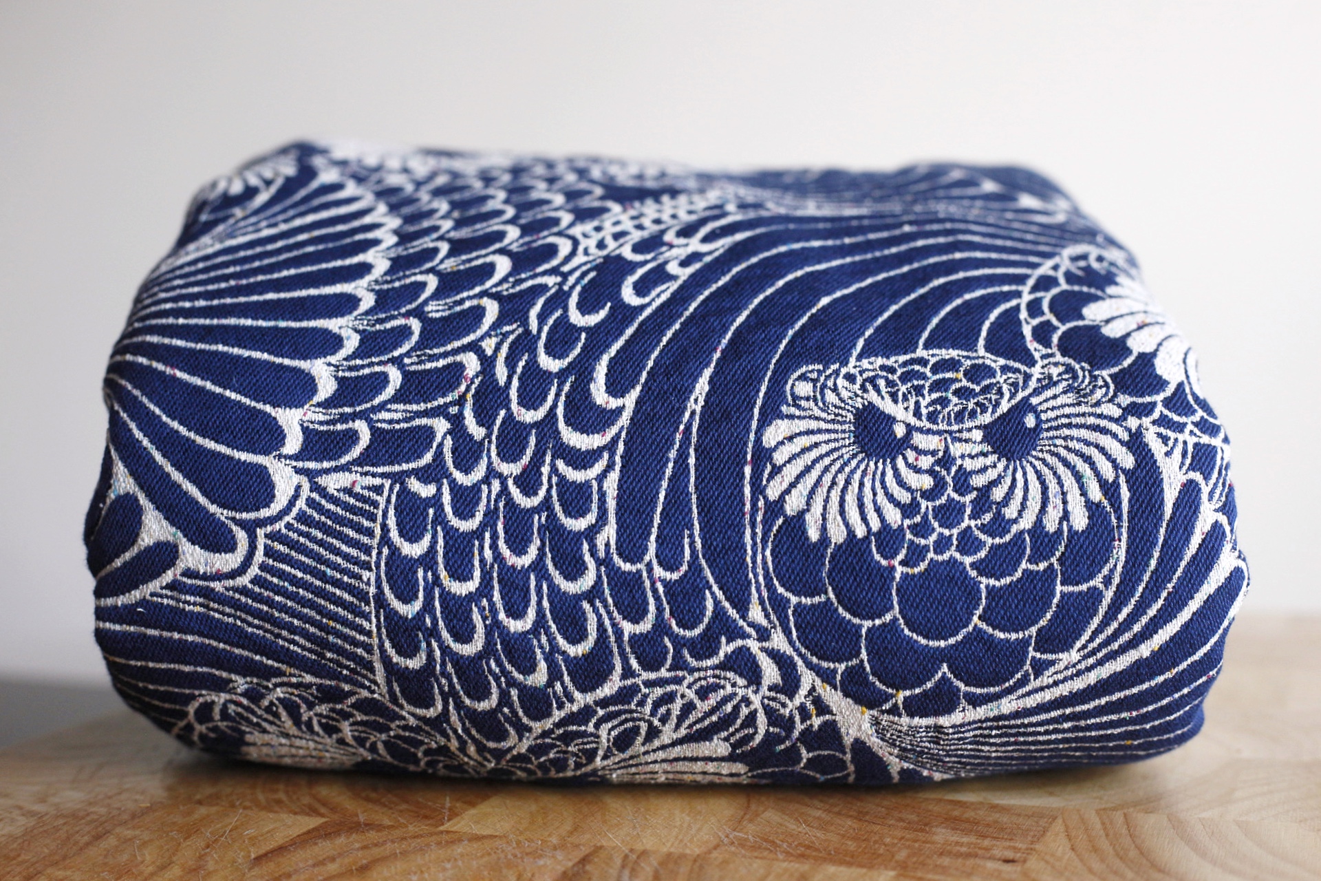 Linuschka Owls Ocean of Night Wrap (japanese silk) Image