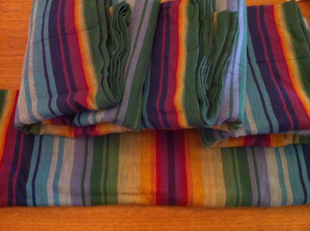 Girasol small stripe Rainbow Serpent Purple Wrap  Image
