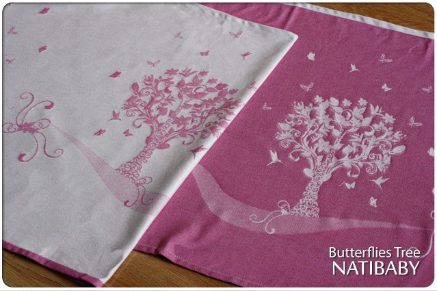 Natibaby BUTTERFLIES TREE  Wrap (linen) Image