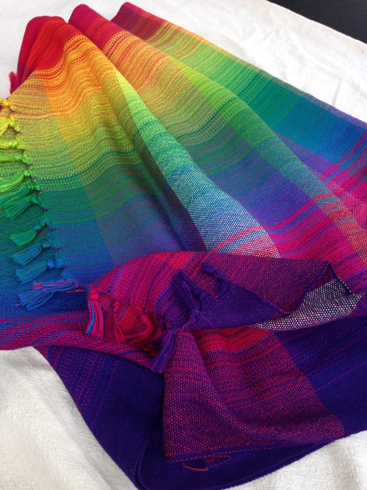 LUZ Handwovens Gradation Tata's Rainbow Wrap  Image