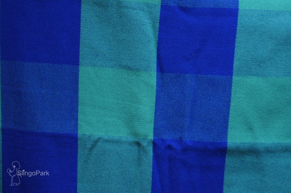 Tragetuch Bebina checkered Bebina Karo grun-blau  Image