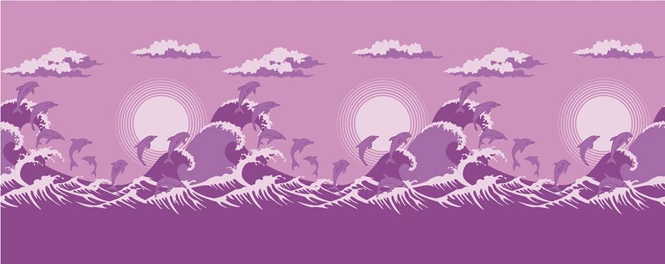 Natibaby Mar&dolphins Mar & dolphins violet  (конопля) Image