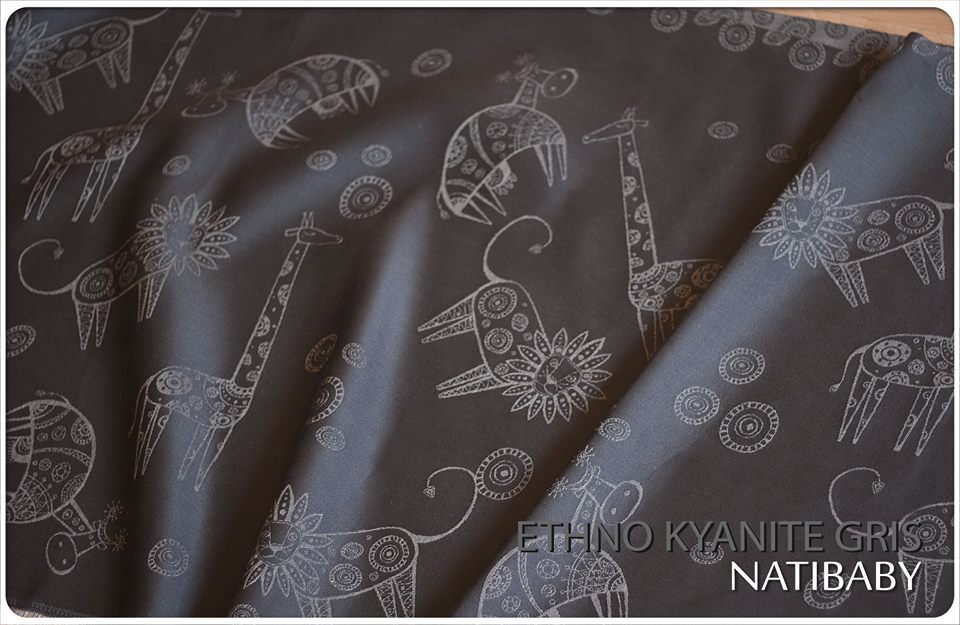 Natibaby ETHNO KYANITE GRIS Wrap (linen) Image