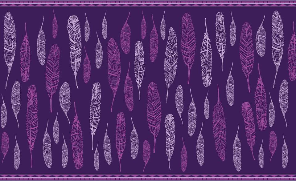 Natibaby Violet Feathers Wrap  Image