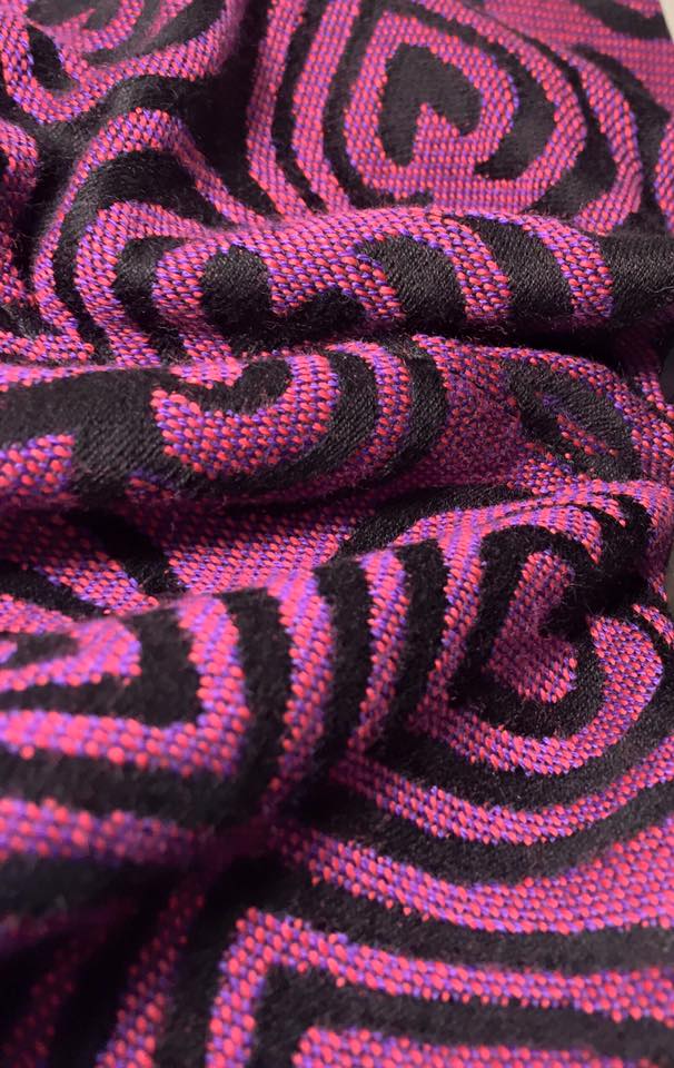 Tragetuch Wrapahula Wovens Lucky In Love Midnight Fuchsia (Wolle) Image