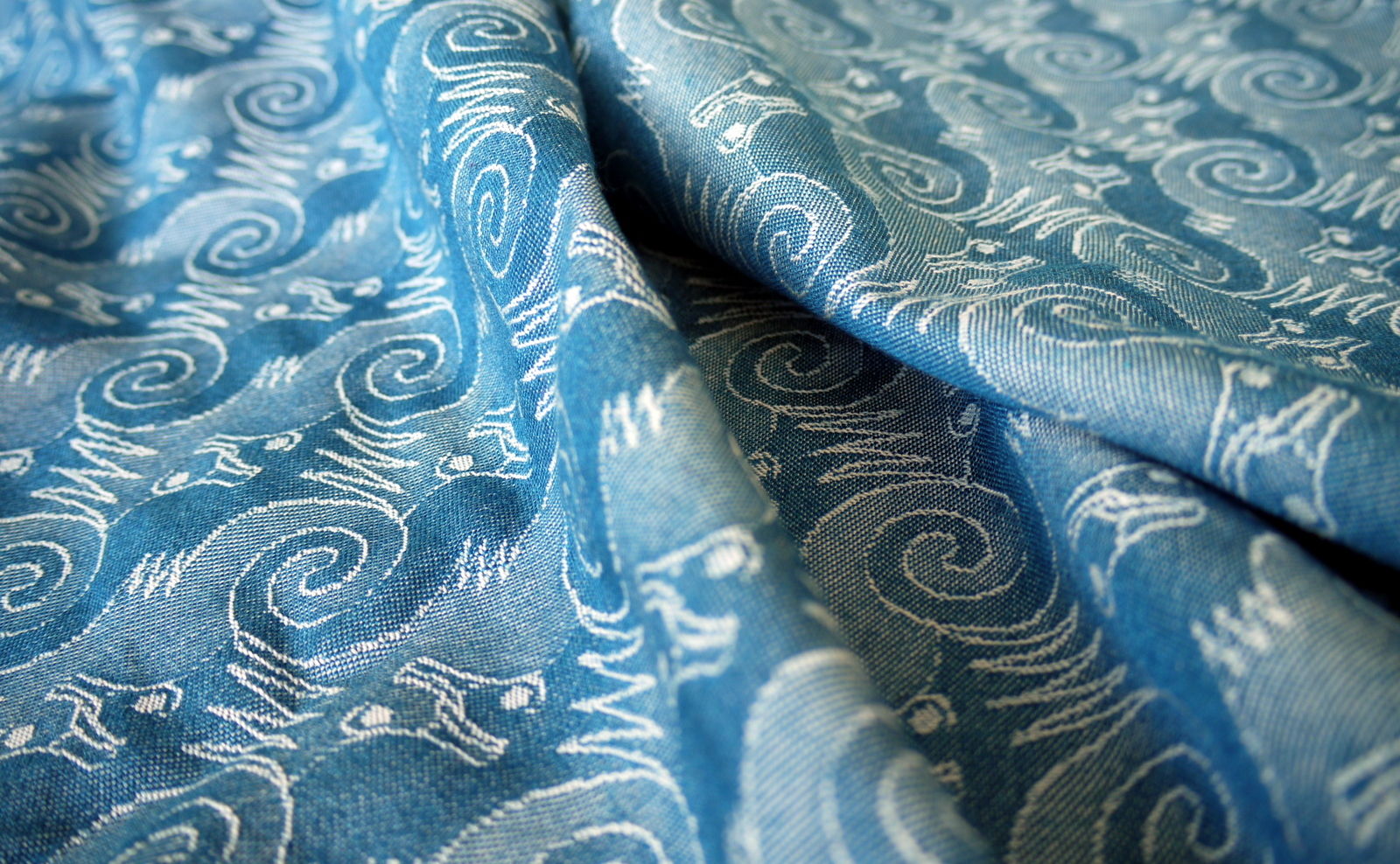 Artipoppe Caribbean Seahorses Prototype Wrap (cashmere, silk) Image