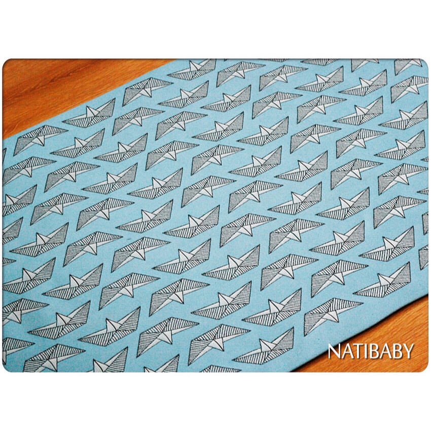 Natibaby Paper Boats Wrap (linen) Image