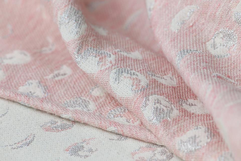 Solnce Phases moon Moons Perfect Pale Pink Peonies Wrap (tussah, polyester, metallic yarn, sparkles) Image