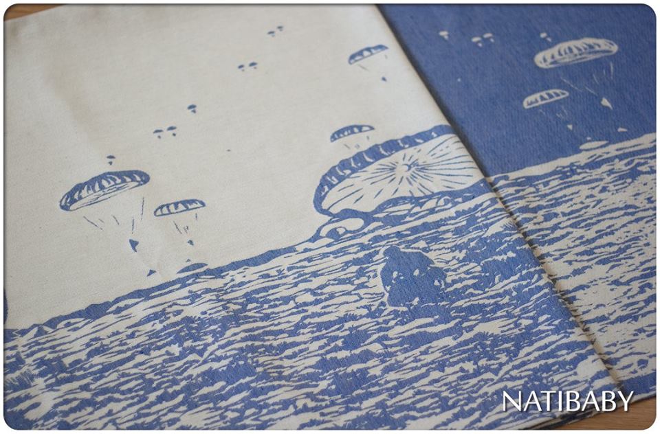 Tragetuch Natibaby Fryar Field Neptune (Leinen) Image