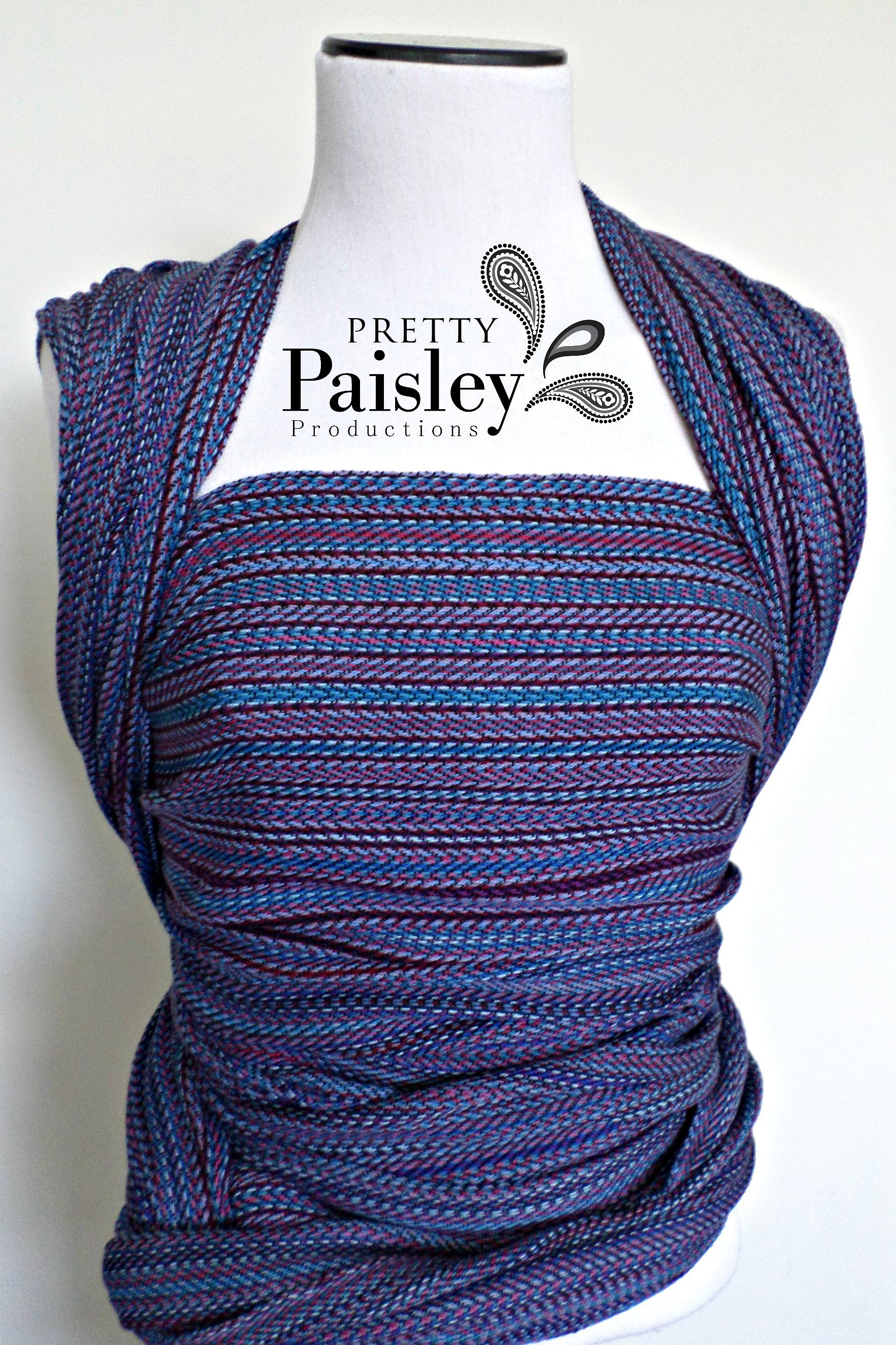 Pretty Paisley Production small stripe Bennett Wrap  Image