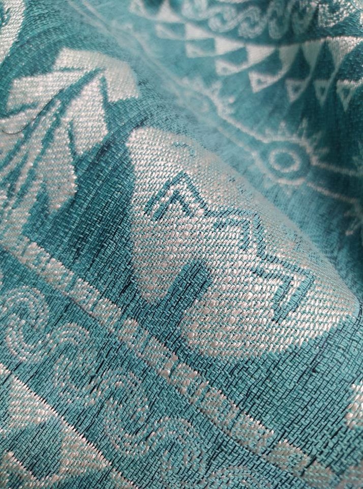 Mokosh-wrap Solar bears Ocean Wrap (japanese silk, linen) Image