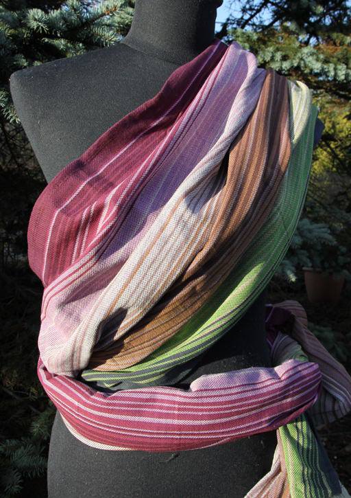 Girasol small stripe Sandia Purple Wrap  Image