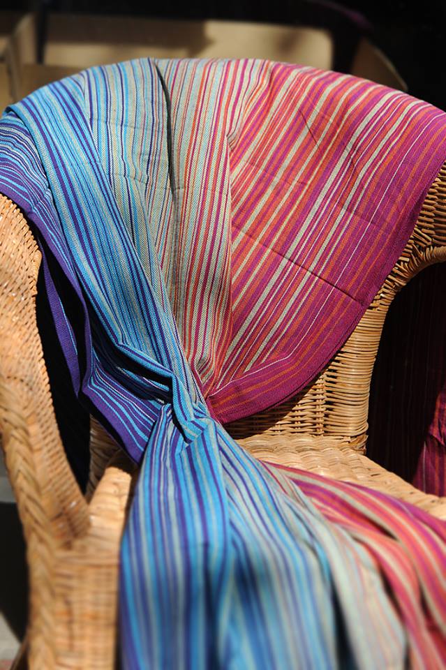 Girasol small stripe Luscious Rainbow Wrap  Image