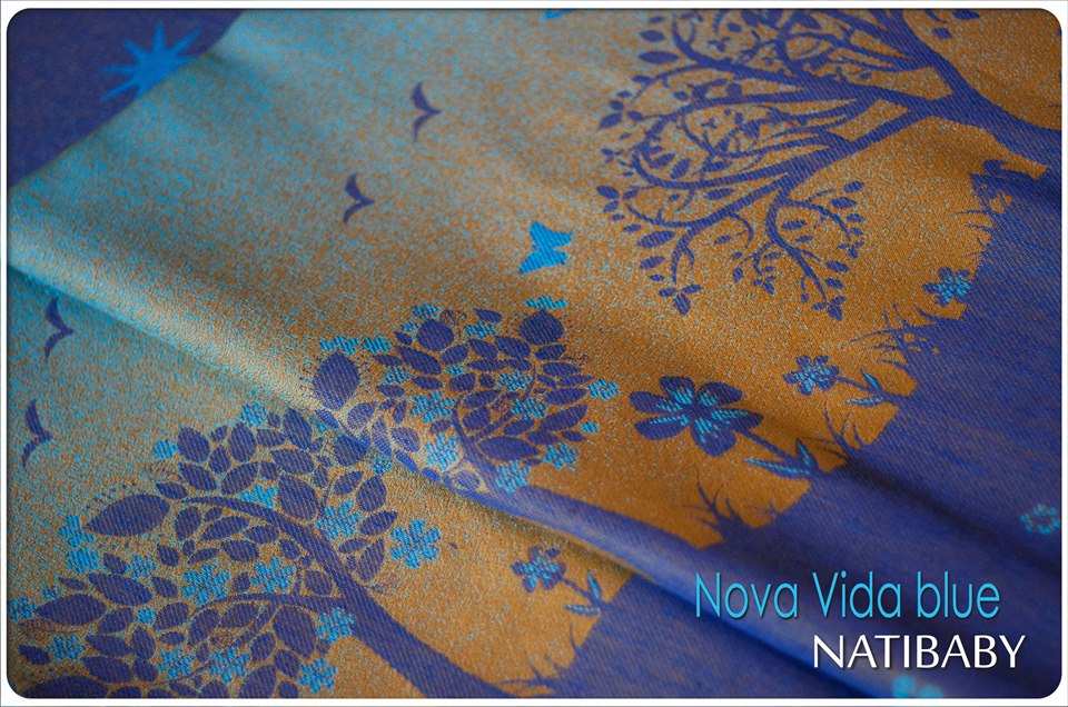 Natibaby Nova Vida Blue Wrap (linen) Image
