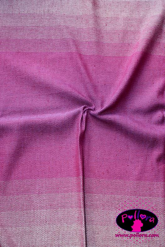Pollora stripe Handwoven Rasberry Dream Wrap (linen) Image