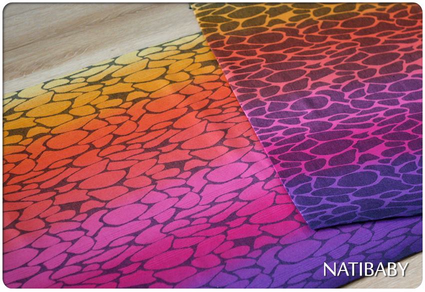 Natibaby Rainbow Ripple Black Wrap (linen) Image