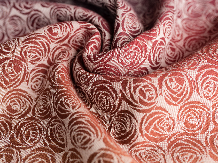 Oscha Roses Fall Wrap (wool, tussah, cashmere) Image