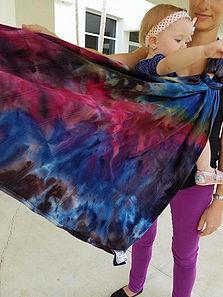 Emmeline Textiles Eleanor Pearl dyed Celestial Wrap  Image
