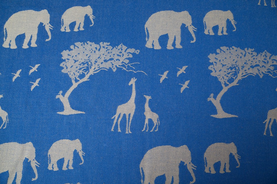 Lenny Lamb Blue and White Safari Wrap  Image