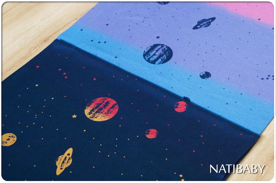 Natibaby Rainbow Planets-Indigo Wrap  Image