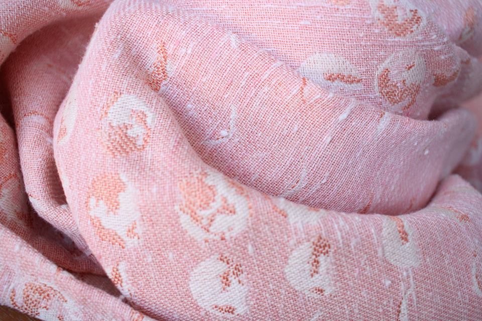 Solnce Phases moon Moons Pretty Pale Pink Wrap (tussah, mulberry silk, cupro, maize) Image