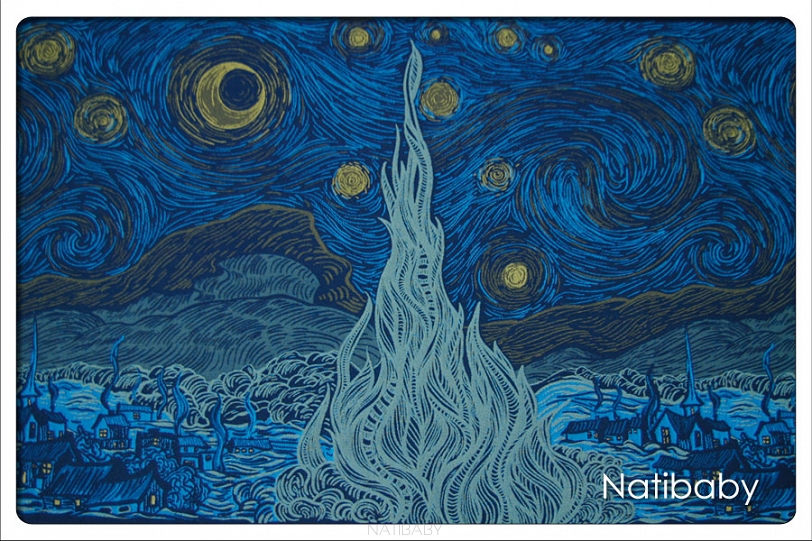 Tragetuch Natibaby Starry Night Blue   Image