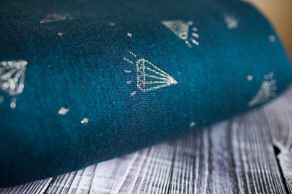 Minako Gem Aquamarine Wrap (cashmere, merino, glitter) Image