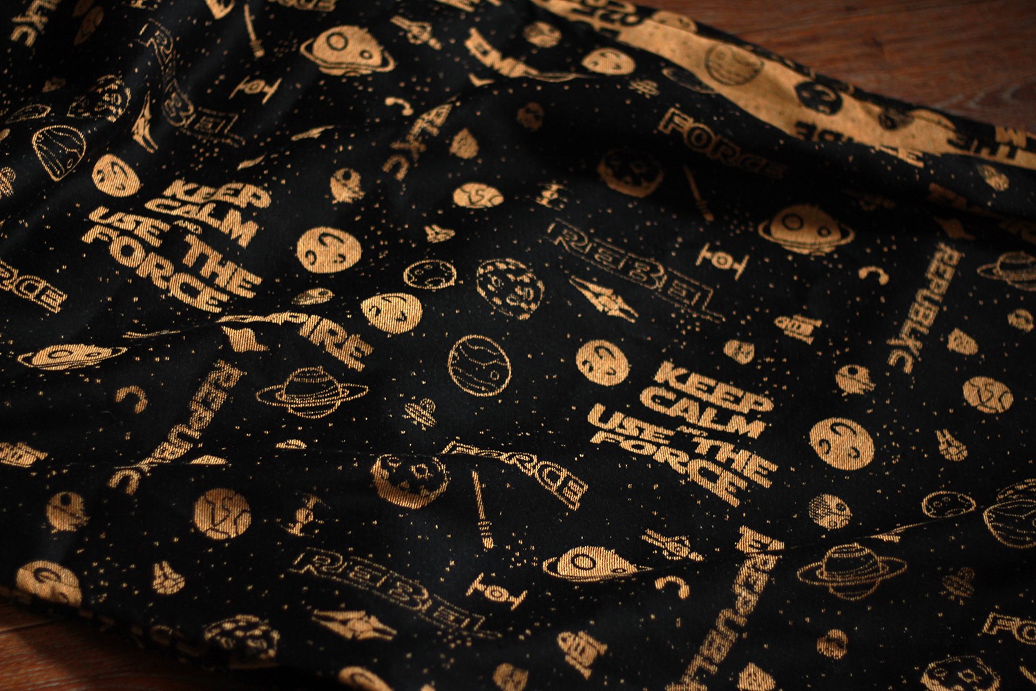 Luluna Slings GALAXIAN GOLDEN SPACE  Wrap (merino, linen, silk, cashmere) Image