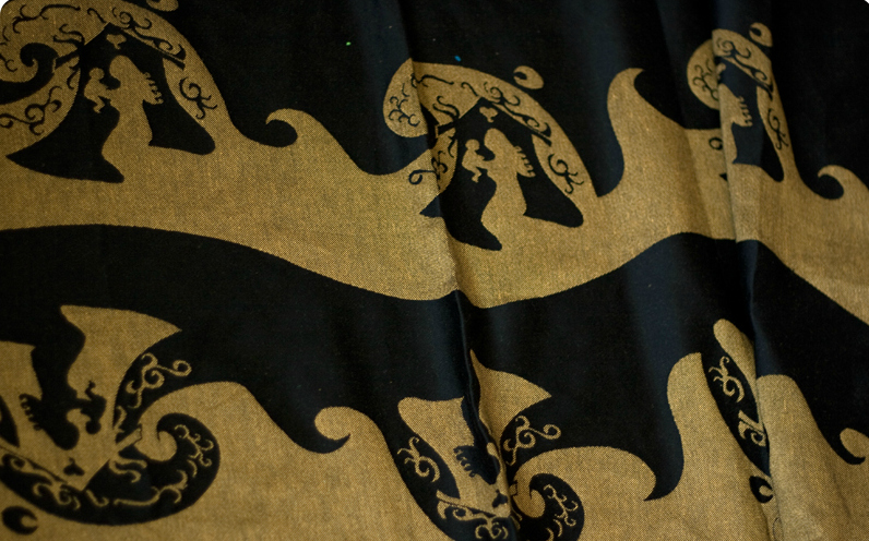 Natibaby Haven Black/Yellow Pre-Order Wrap (linen) Image