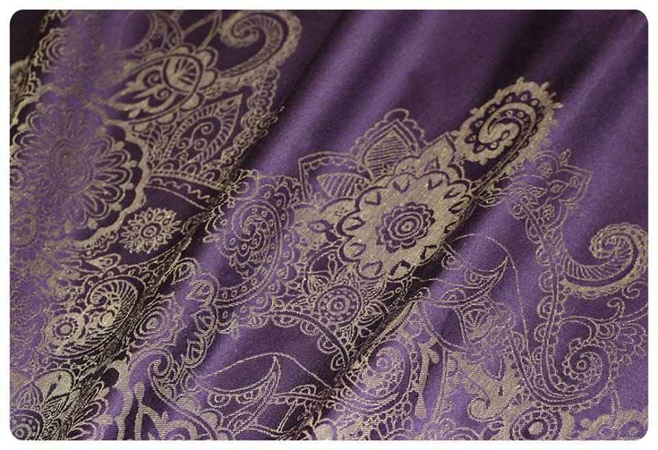 Natibaby Henna Purple-Gold Wrap (hemp) Image