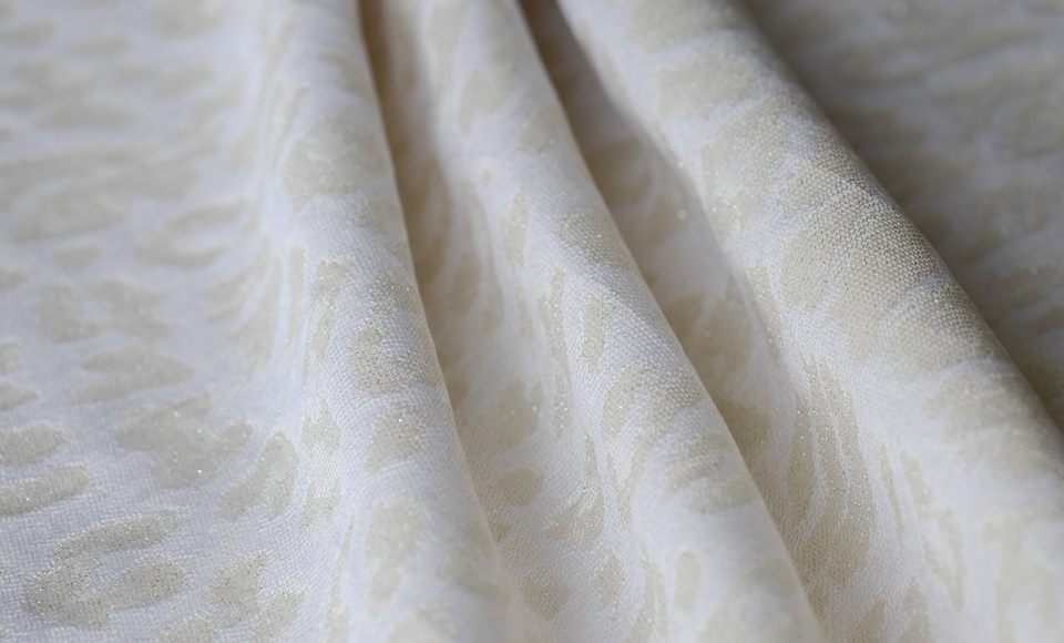Artipoppe Snow Leopard Wrap (silk, linen, merino, glitter) Image