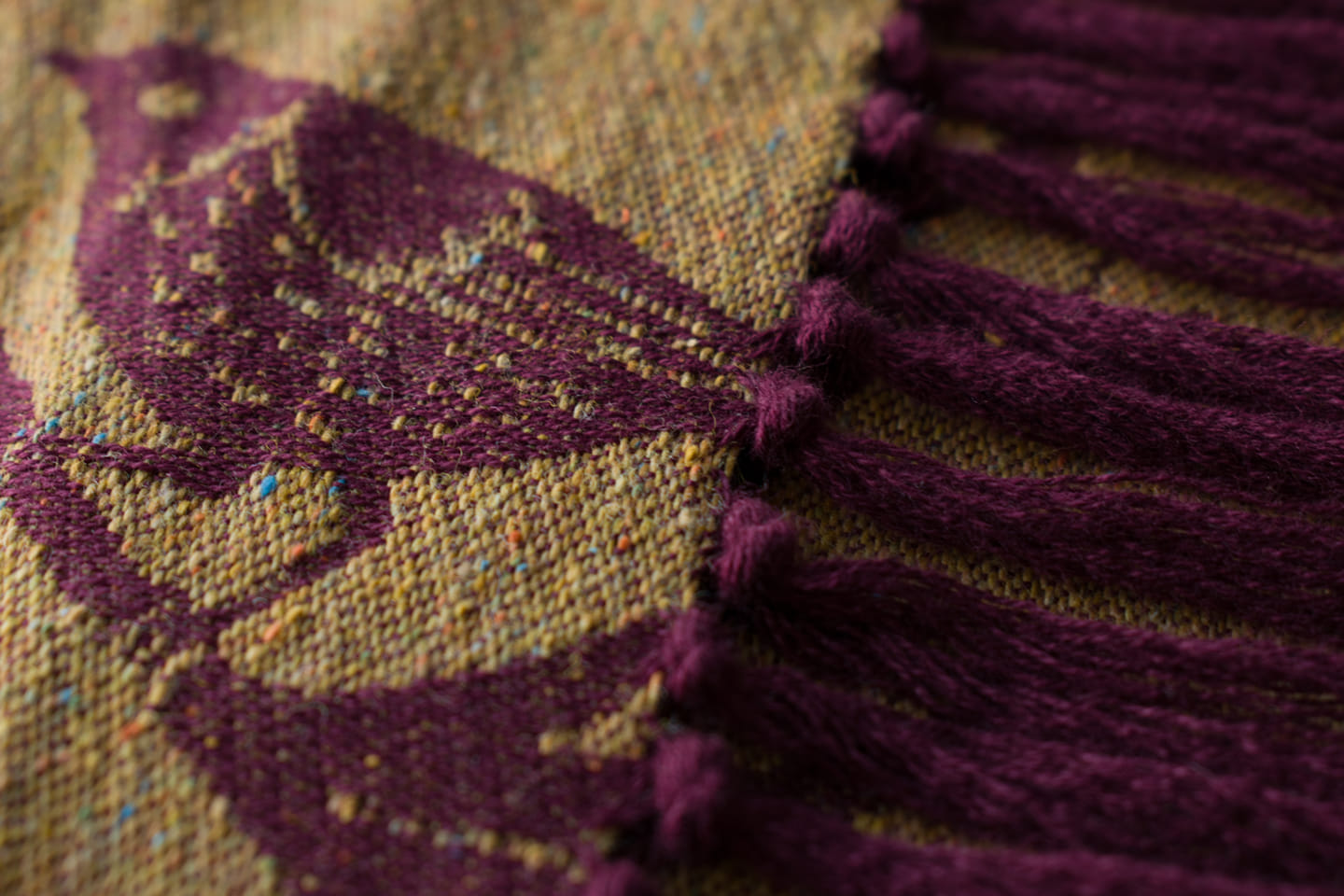 Woven Bliss Lady Bird Autunno Arancione Wrap (wool, viscose, japanese silk) Image