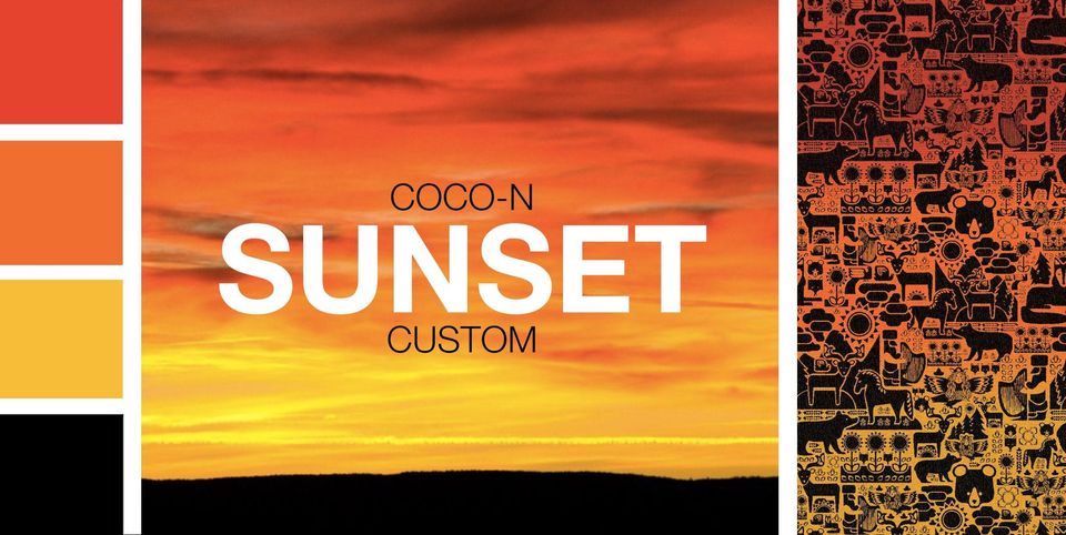 Coco-N Babywearing fashion Scandinavia Sunset Wrap (tussah, merino) Image