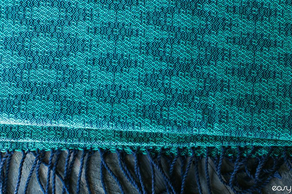 Easysling New Wave Green turquoise Wrap (silk, cashmere) Image