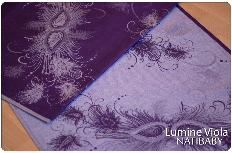 Natibaby LUMINE VIOLA Wrap (silk, linen) Image