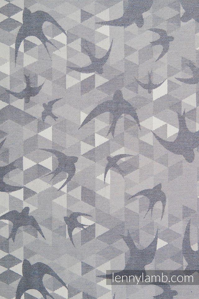 Lenny Lamb Swallows Grey Wrap (linen, tussah) Image