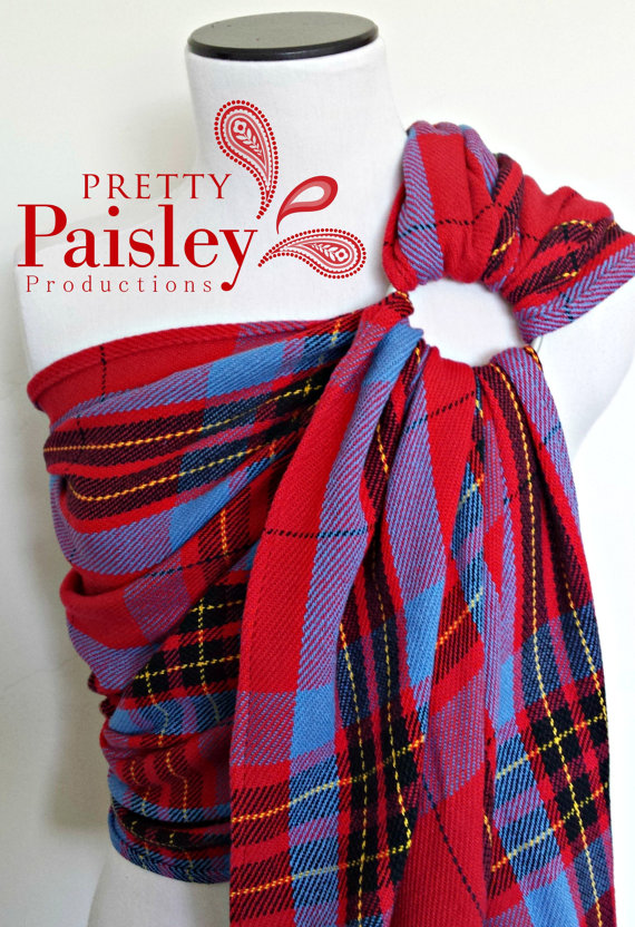 Pretty Paisley Production checkered  Leslie Clan Tartan Wrap  Image