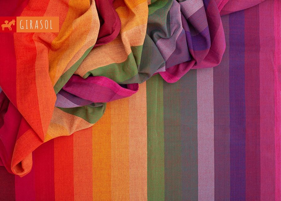 Tragetuch Girasol stripe  Rainbow Baby Rojo Puro  Image