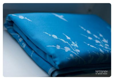Natibaby SWALLOWS BLUE Wrap (silk) Image
