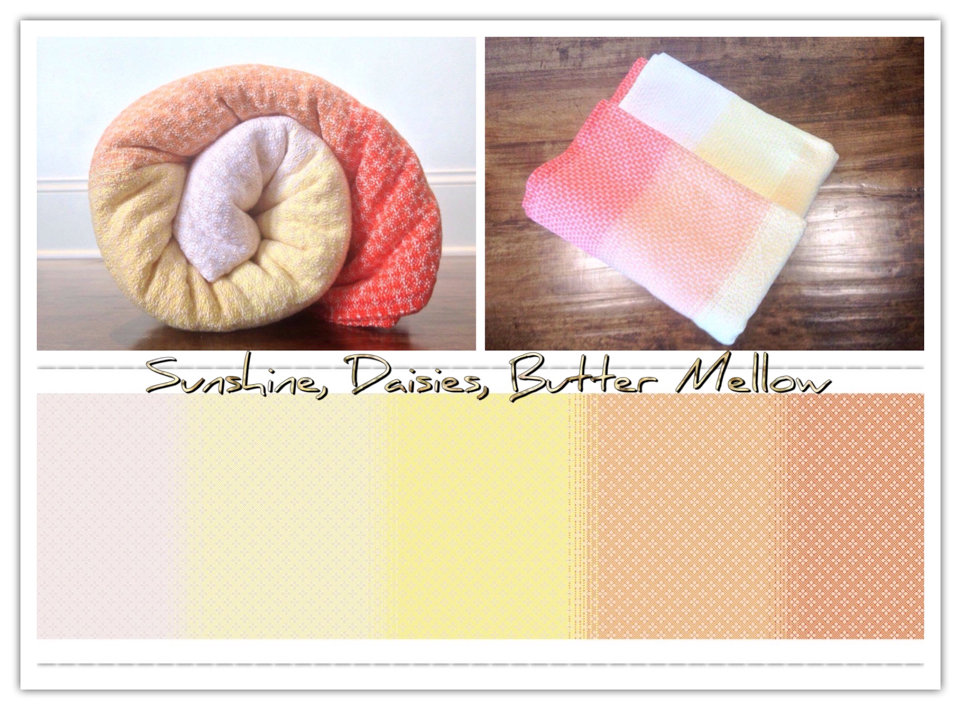 Rabbit Hole Handwovens Gradation Sunshine, Daisies, Butter Mellow Wrap (tencel) Image