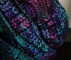 Tragetuch Woven Wings Knitwear Aurora Caerulus  (Leinen, merino, Seide) Image