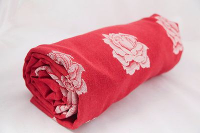 Lenny Lamb roses Red and White Rose Wrap (bamboo) Image